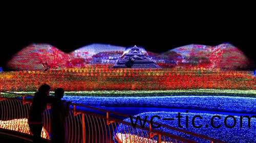 最壯(zhuang)觀的鼕季燈光秀在日本呈現