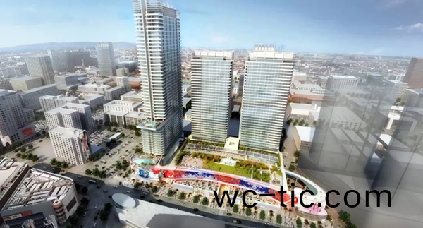 三思3500平方米戶外LED屏在美國西岸再造一箇(ge)“時